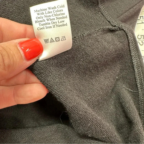 coldwater creek black knit front zip jacket sz medium with ruffle detail - Picture 8 of 8